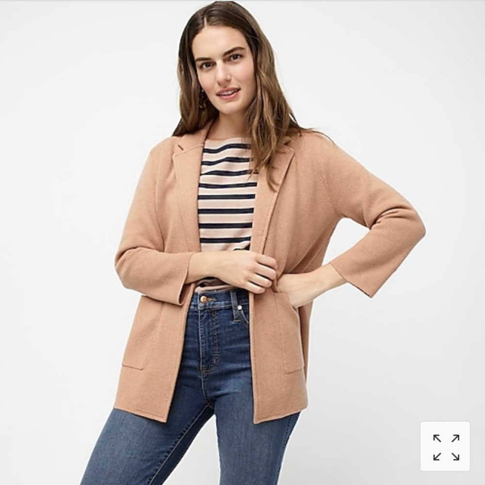 J. Crew Sophie open-front sweater-blazer